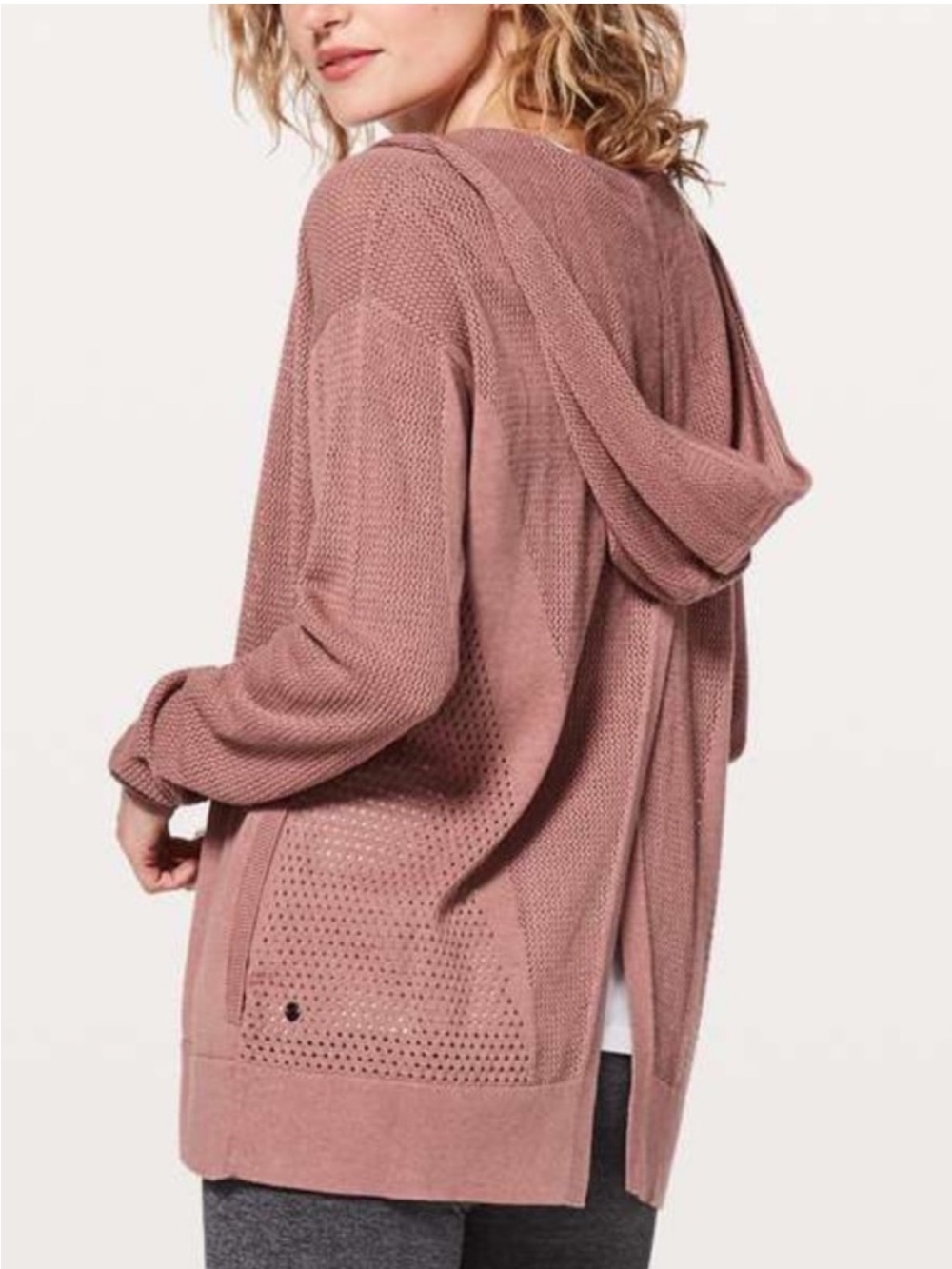 Lululemon Still Movement Wrap Heathered Quicksand